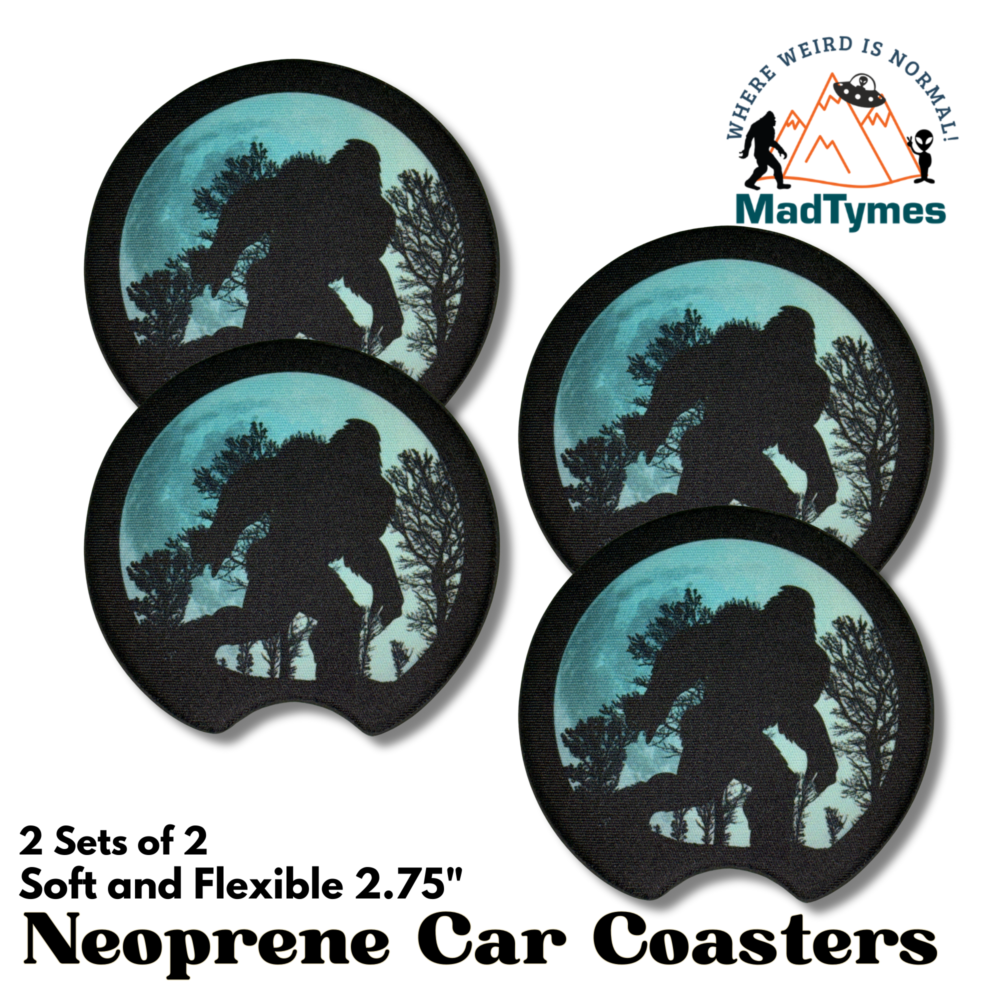 2 sets (4 coasters) Bigfoot