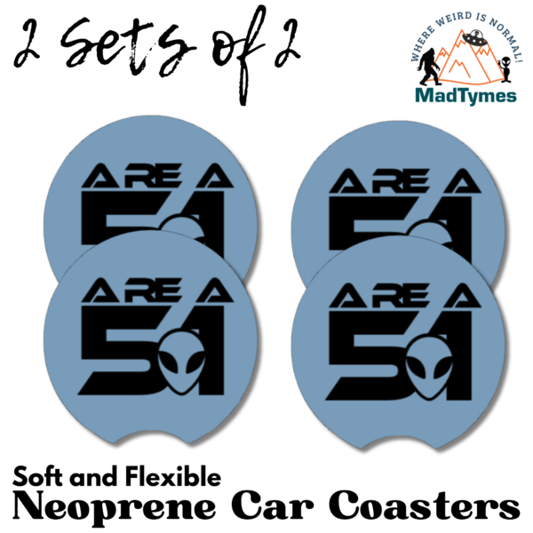 Area 51 coasters set of 4 v.2