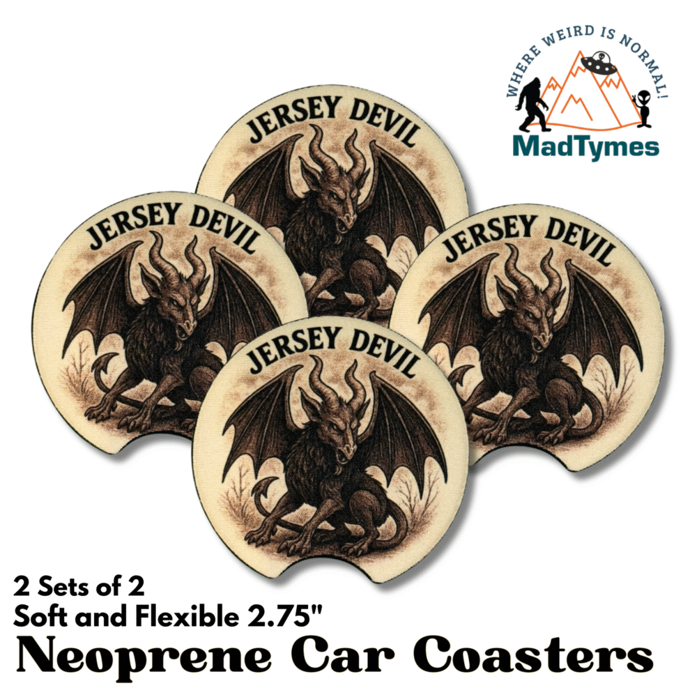 Jersey Devil Car Coasters 2 sets