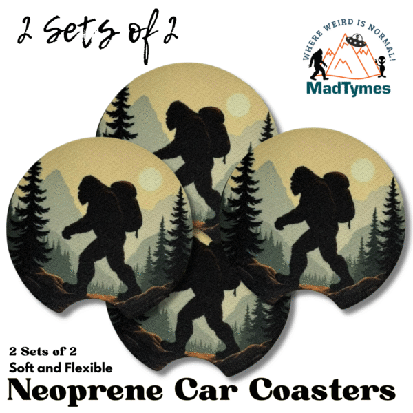 bigfoot-hiking-car-coasters-2sets.v.2