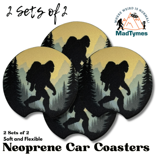 bigfoot-hiking-car-coasters-2sets.jpg