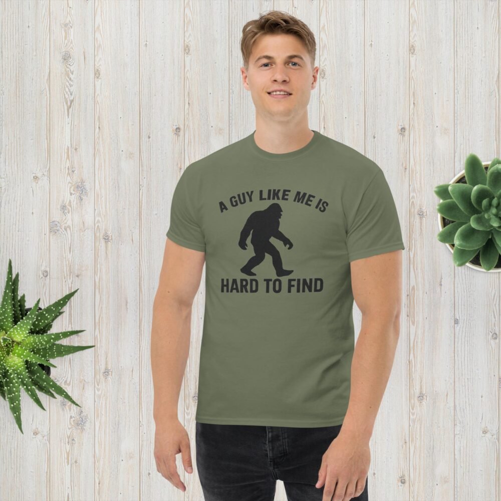 Bigfoot T-Shirt – A Guy Like Me Is Hard To Find – Gildan 5000 Unisex Tee