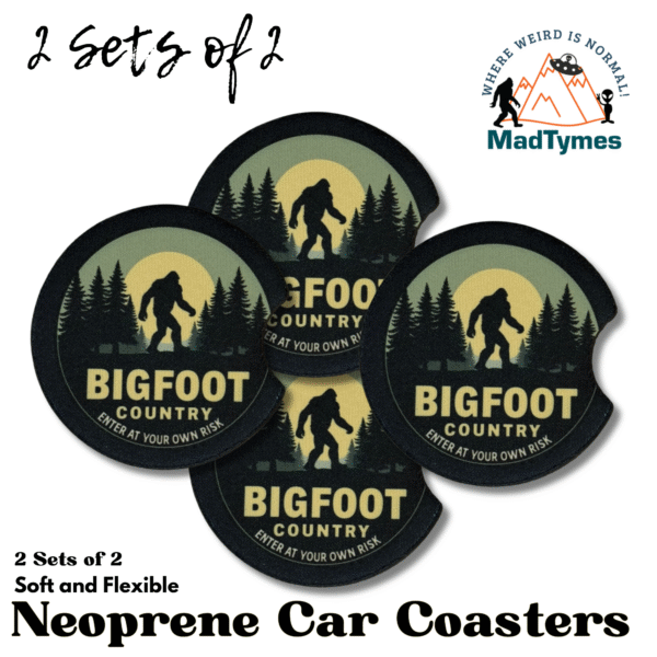 bigfoot country set of 4