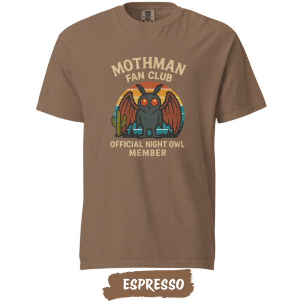 mothman-fan-club-comfort-colors-espresso mothman-fan-club-comfort-colors-espresso