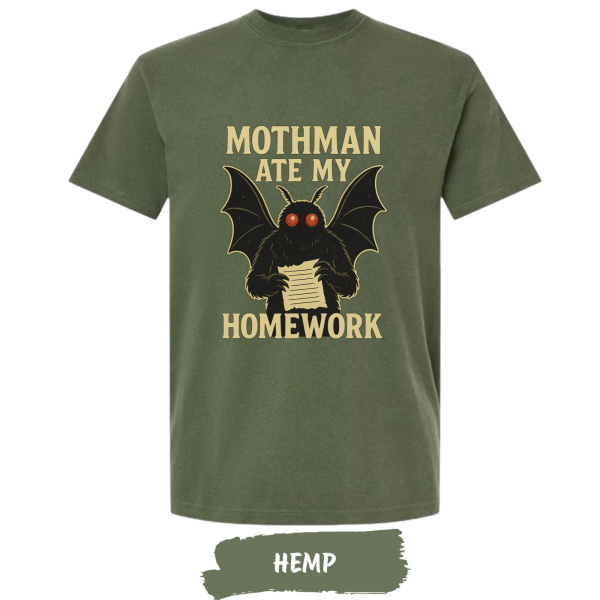 mothman-ate-my-homework-comfort-colors-t-shirt-hemp mothman-ate-my-homework-comfort-colors-t-shirt-hemp