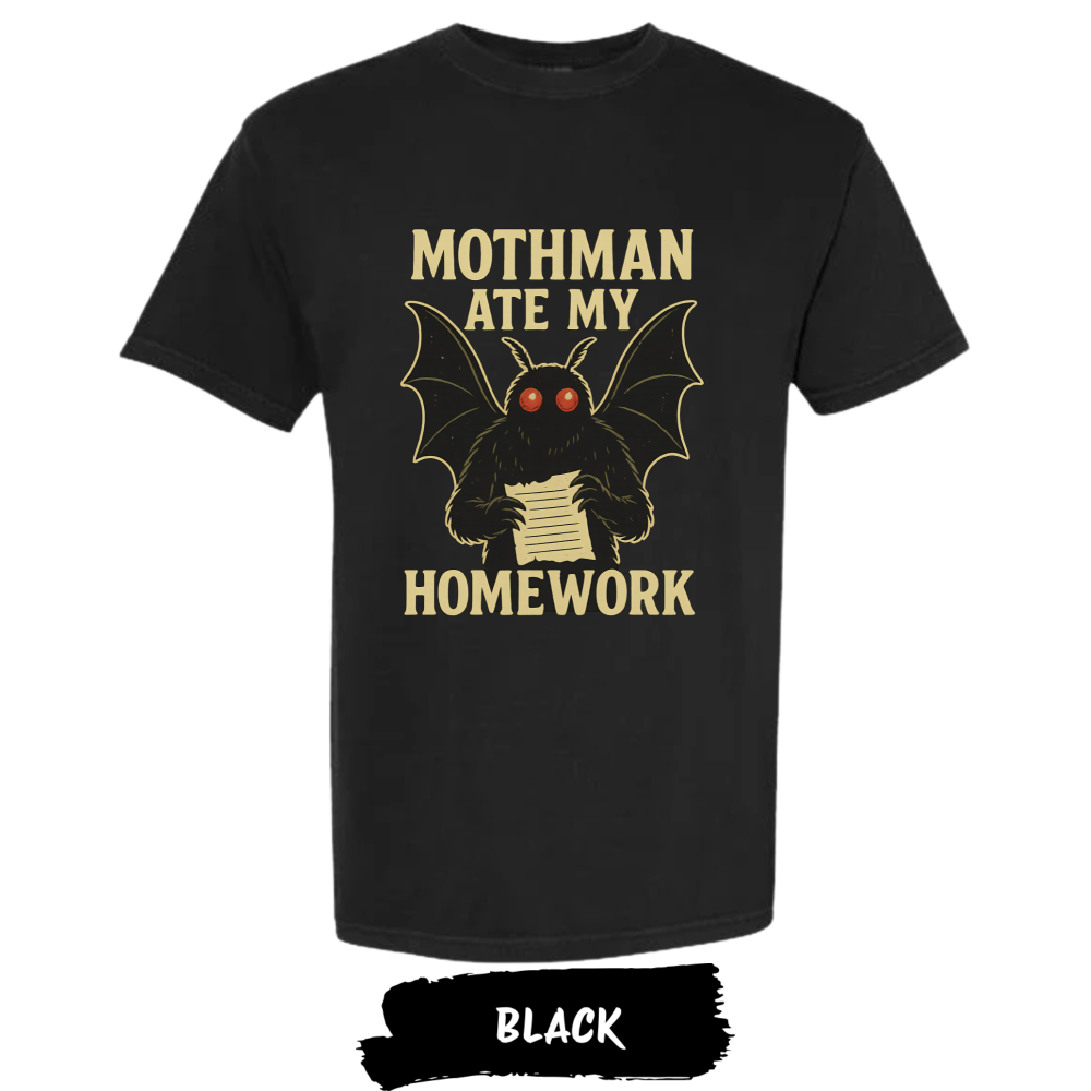 mothman-ate-my-homework-comfort-colors-t-shirt-black mothman-ate-my-homework-comfort-colors-t-shirt-black