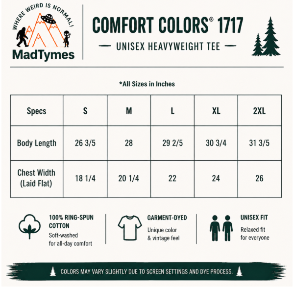 bigfoot-adventure-shirt-comfort-colors-1717-unisex-heavyweight-tee-size chart 2xl bigfoot-adventure-shirt-comfort-colors-1717-unisex-heavyweight-tee-size chart 2xl