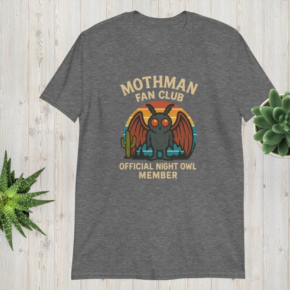 Mothman Fan Club – Official Night Owl Member Unisex T-Shirt