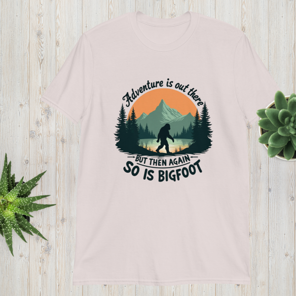 unisex-basic-softstyle-t-shirt-ice-grey-front-690531eb2f3f5 Adventure Is Out There But Then Again, So Is Bigfoot v.3 unisex T-shirt