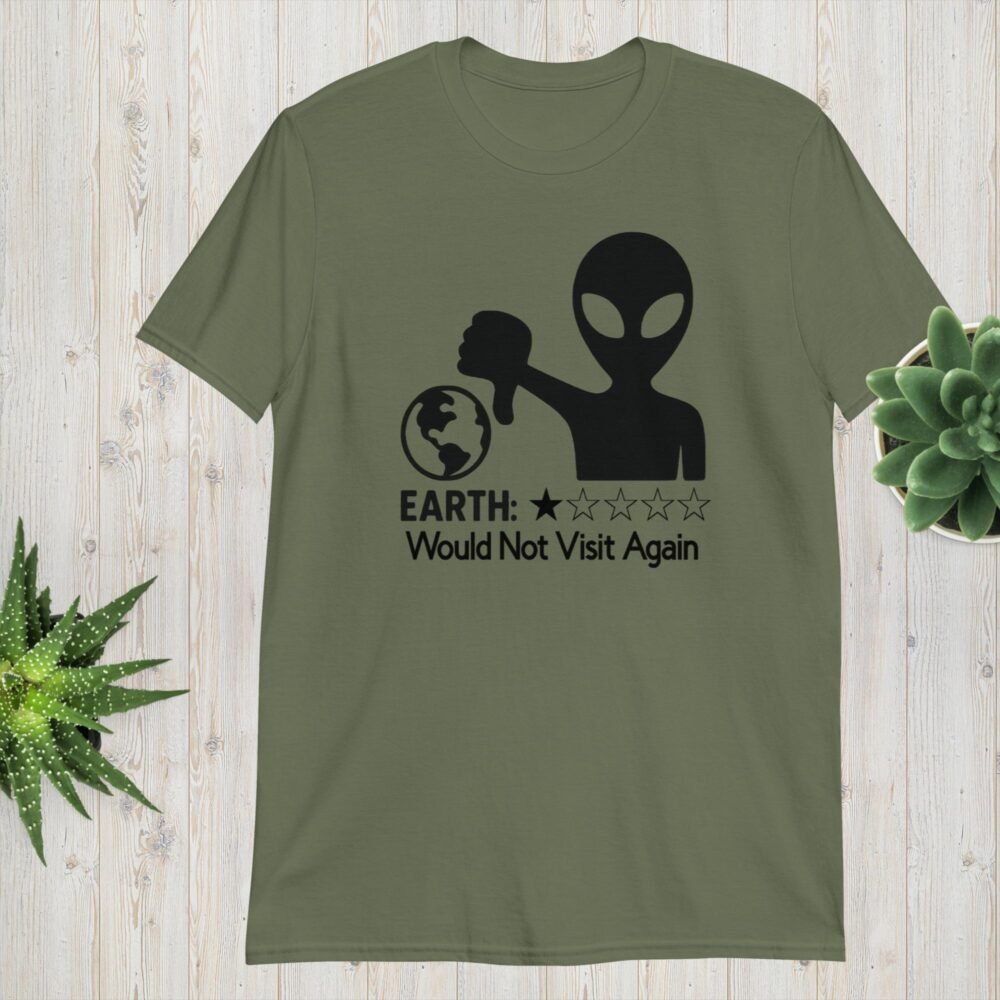 Earth Would Not Visit Again – Alien 1-Star Review Unisex T-Shirt