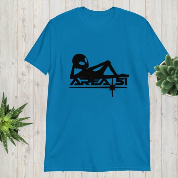 Area 51 – Alien Reclining Logo Unisex T-Shirt