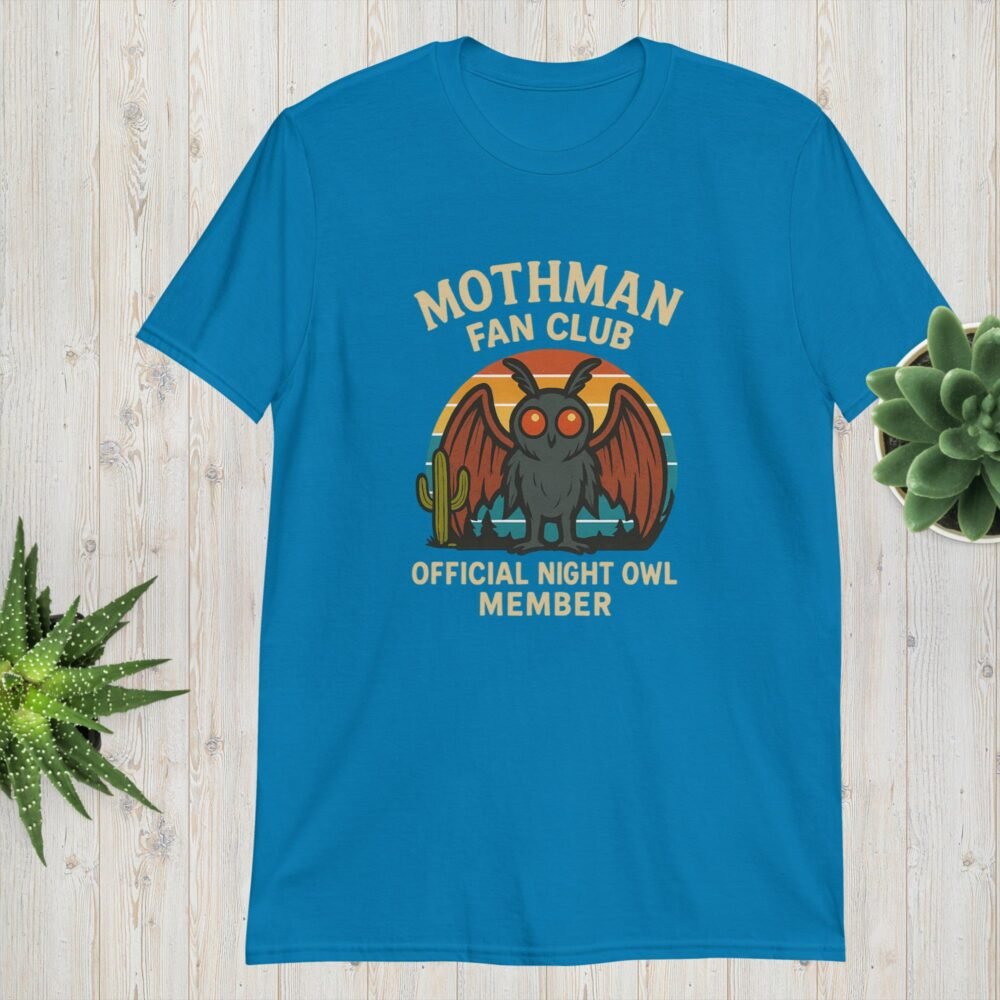 Mothman Fan Club – Official Night Owl Member Unisex T-Shirt
