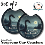 Nessie Car Coasters – Spirit Animal Cryptid Accessory