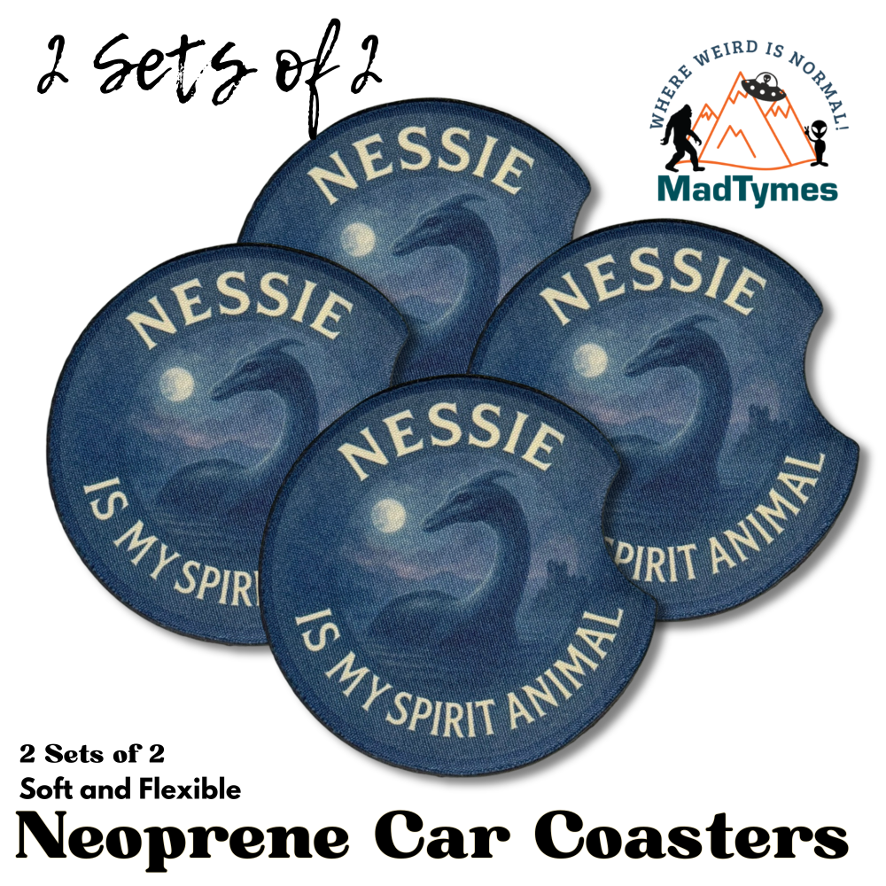 Nessie Car Coasters – Spirit Animal Moonlit Lake 2 sets