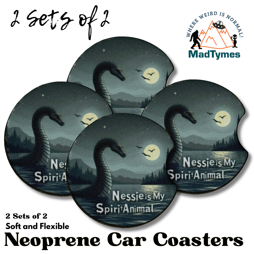 nessie-is-my-spirit-animal-car-coasters-2-sets nessie-is-my-spirit-animal-car-coasters-2-sets