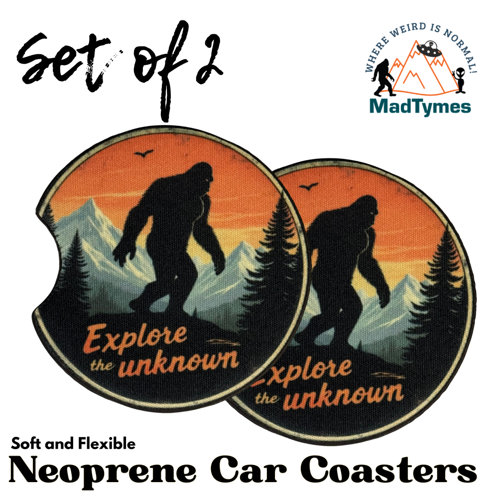 Explore the Unknown set of 2 car coaters