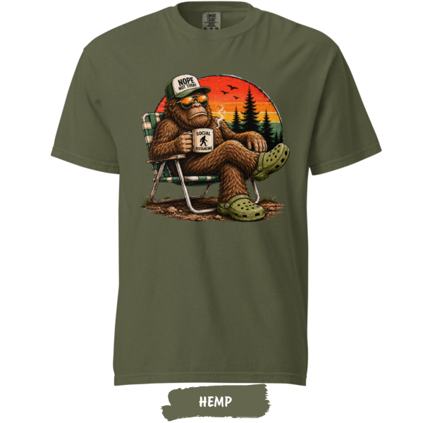 bigfoot-t-shirt-nope-not-today-comfaort-colors-t-shirt-moss