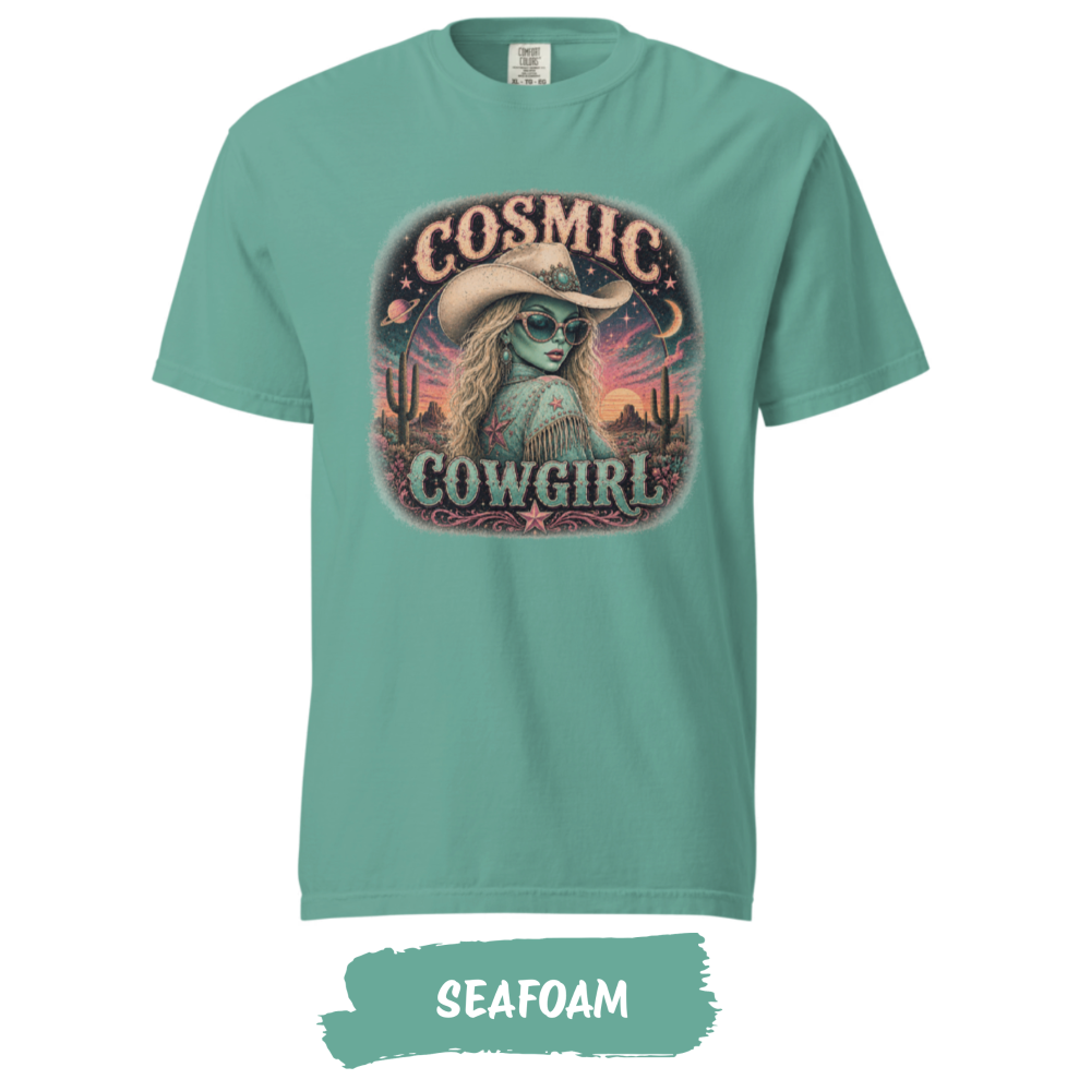 cosmic-cowgirl-shirt-comfort-colors-1717-seafoam