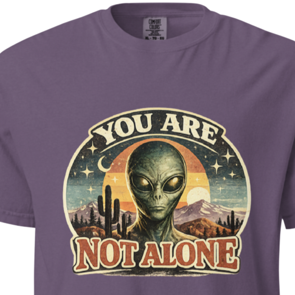 cryptid-t-shirt-you-are-not-alone-comfort-colors