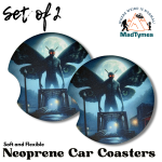 Point Pleasant Mothman Car Coasters set of 2