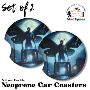 Point Pleasant Mothman Car Coasters set of 2