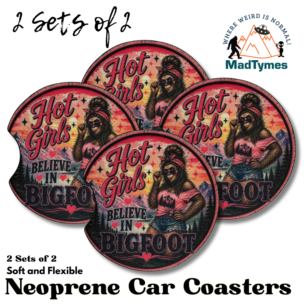 hot-girls-believe-in-bigfoot-2-sets-car-coasters hot-girls-believe-in-bigfoot-2-sets-car-coasters