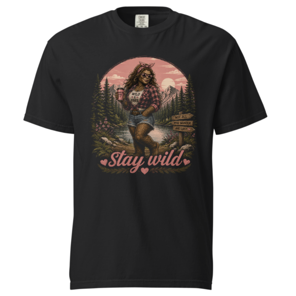 stay-wild-lady-bigfoot-comfot-colors-t-shirt-black