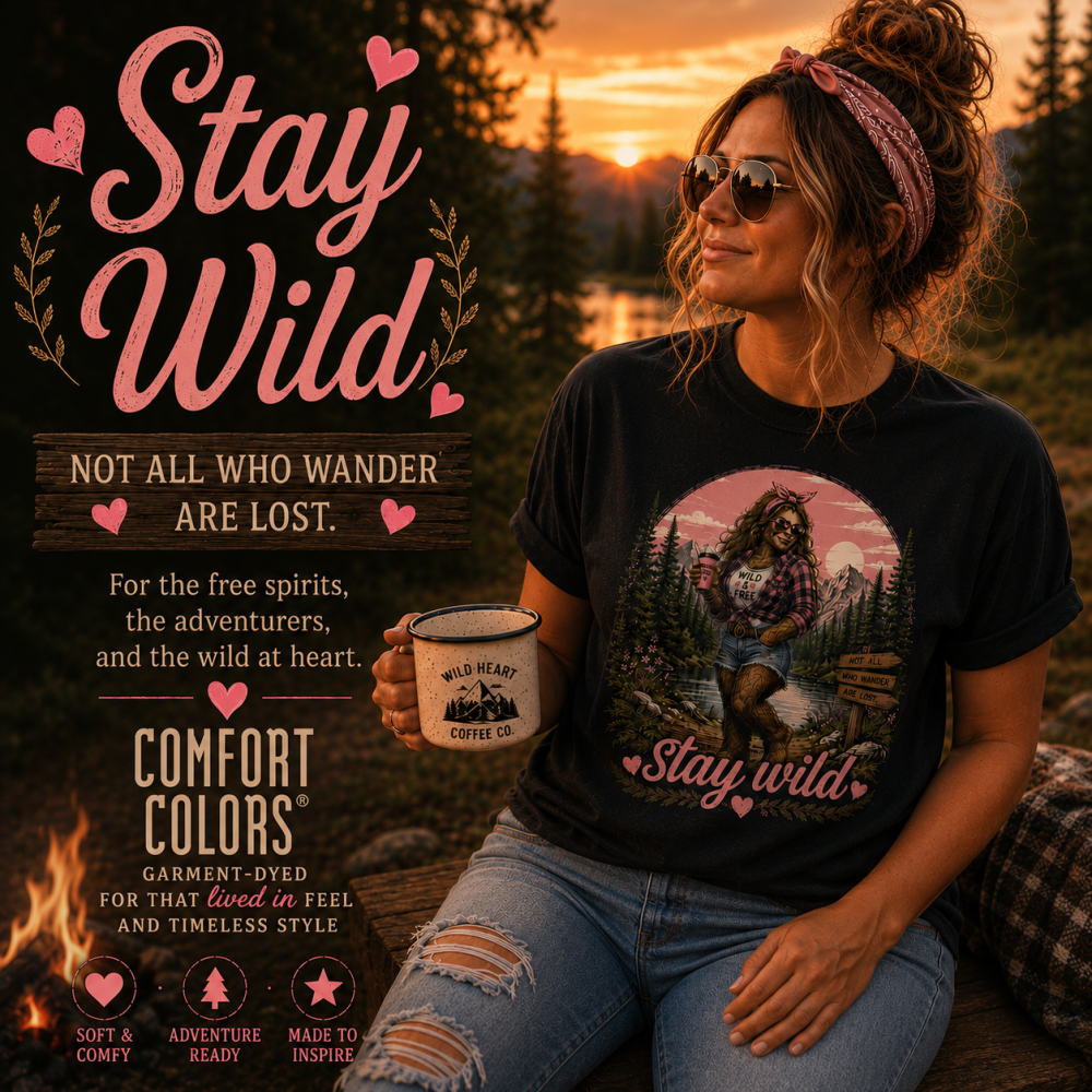 stay-wild-lady-bigfoot-comfot-colors-t-shirt-black-mock-5