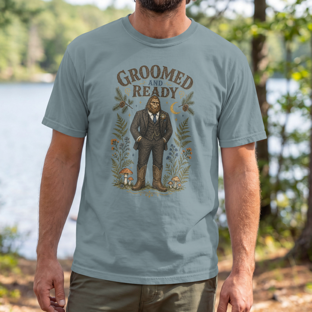 bigfoot-groom-shirt-groomed-and-ready-mock-3 bigfoot-groom-shirt-groomed-and-ready-mock-3