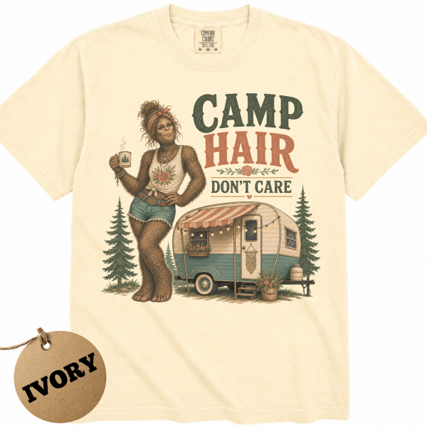 bigfoot-camping-shirt-camp-hair-dont-care-ivory bigfoot-camping-shirt-camp-hair-dont-care-ivory