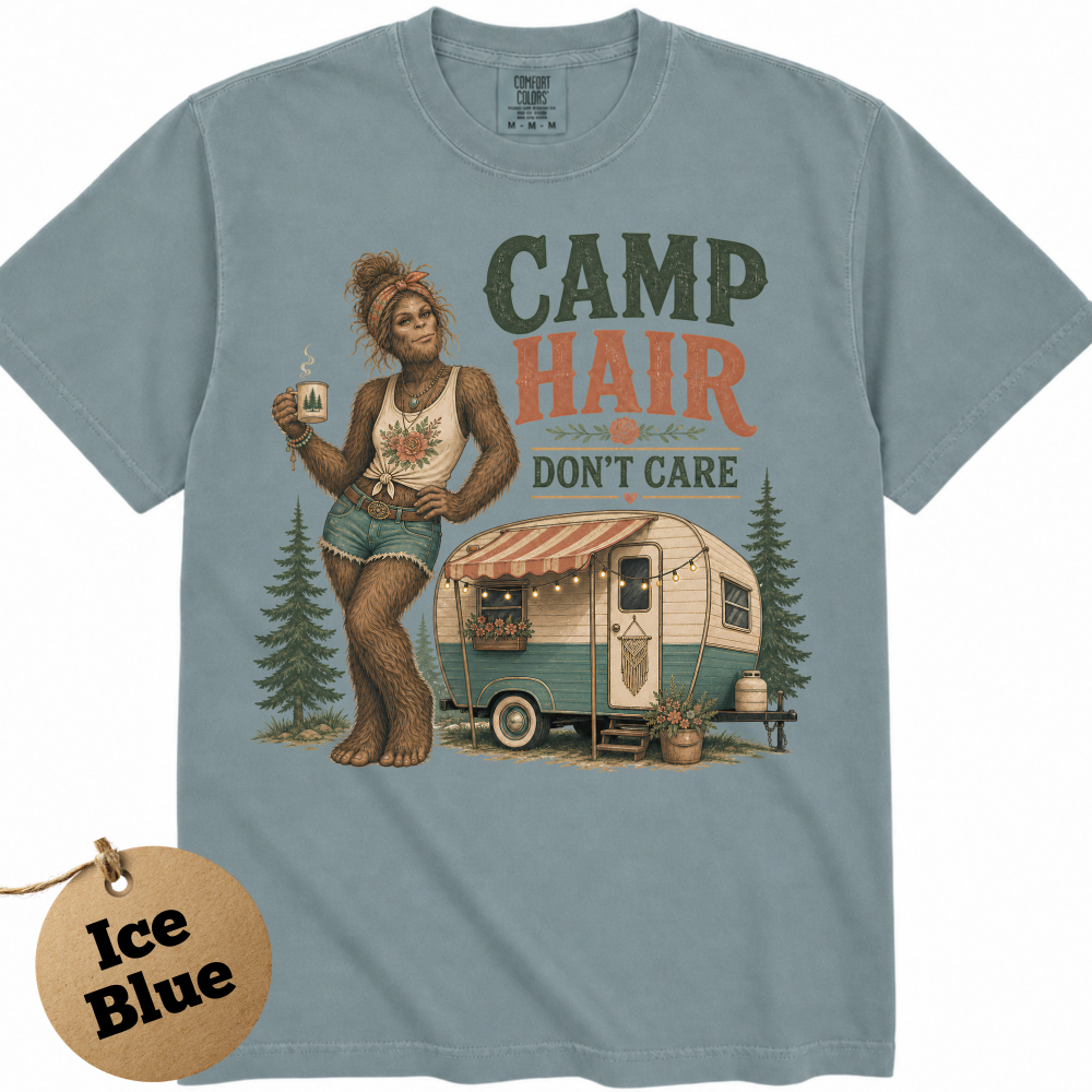 bigfoot-camping-shirt-camp-hair-dont-care-ice-blue bigfoot-camping-shirt-camp-hair-dont-care-ice-blue