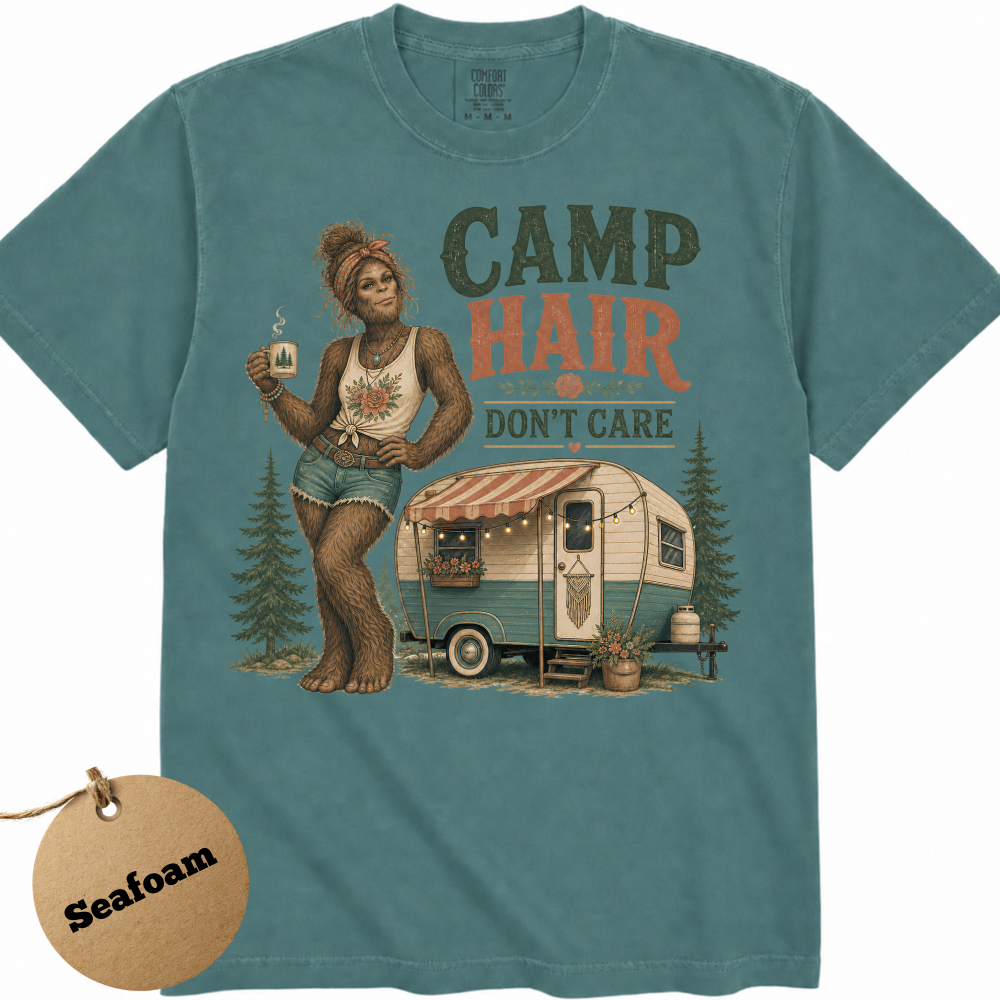 bigfoot-camping-shirt-camp-hair-dont-care-seafoam bigfoot-camping-shirt-camp-hair-dont-care-seafoam