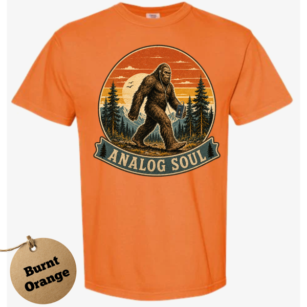 Analog Soul Bigfoot Comfort Colors Tee BURNT ORANGE Analog Soul Bigfoot Comfort Colors Tee BURNT ORANGE