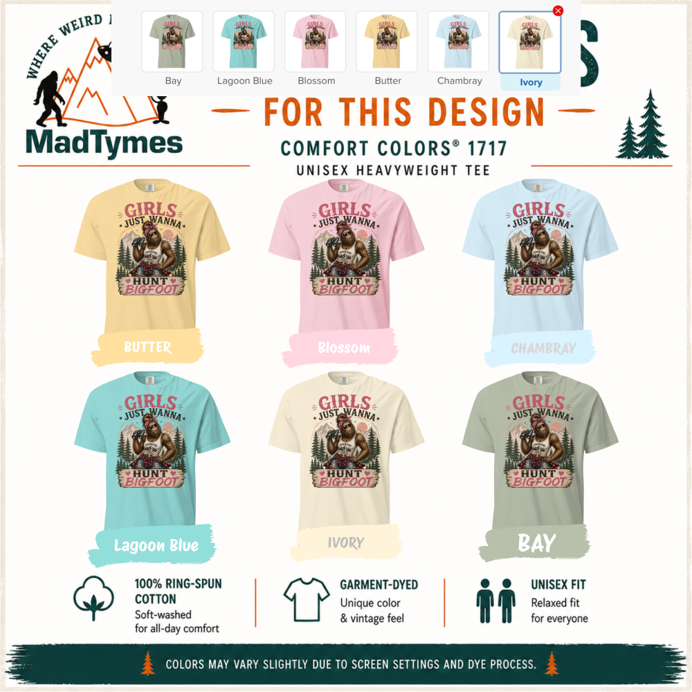 Girls Just Wanna Hunt Bigfoot Shirt
