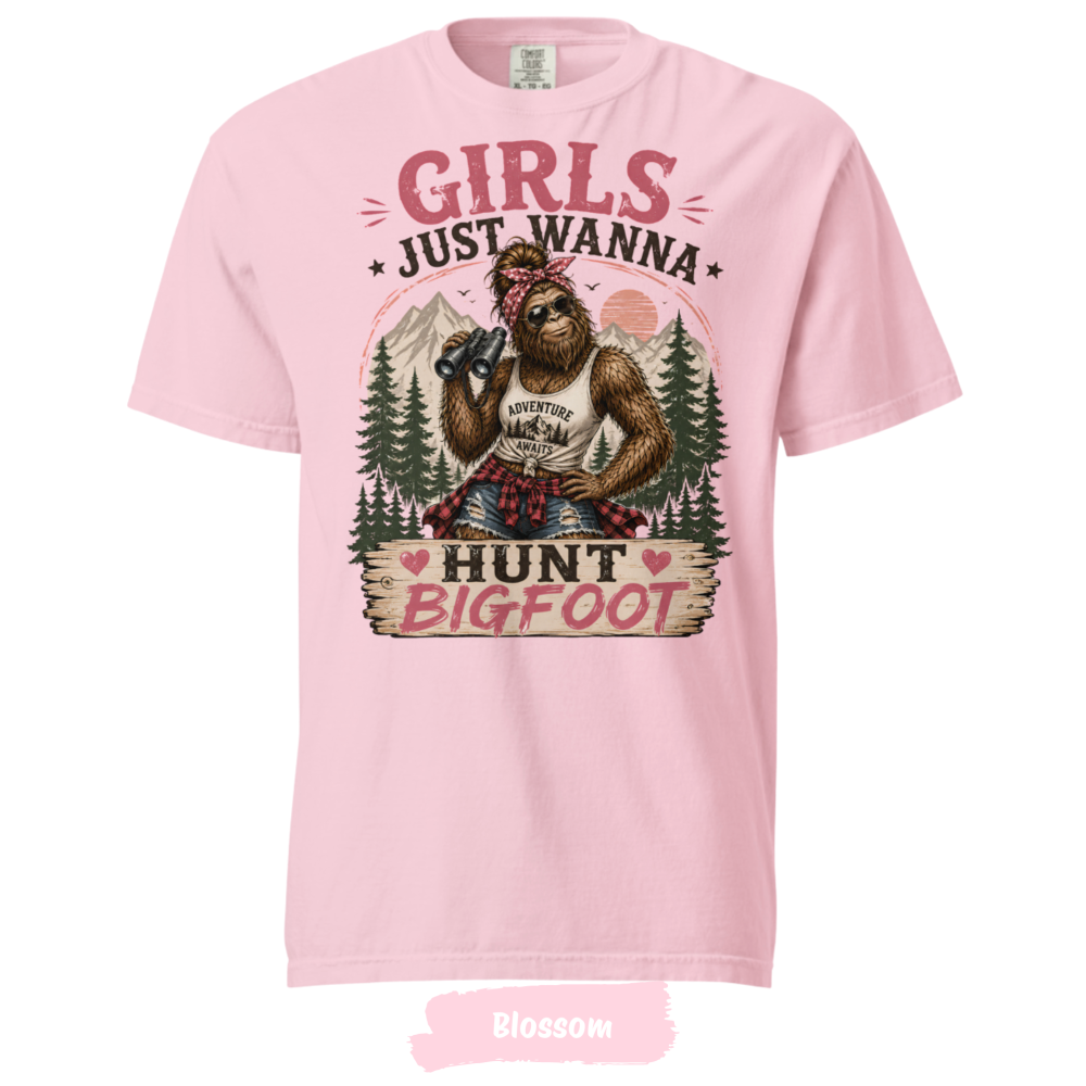 Girls Just Wanna Hunt Bigfoot Shirt