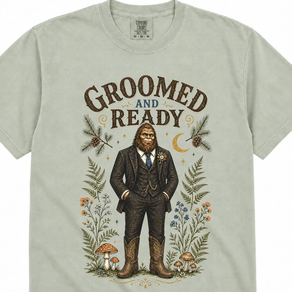 groomed and ready for listing bigfoot-groom-shirt