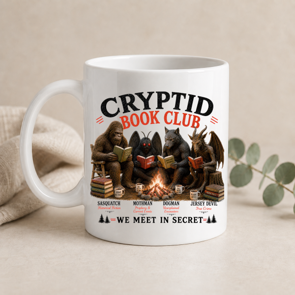 Cryptid Book Club Mug – 15 oz