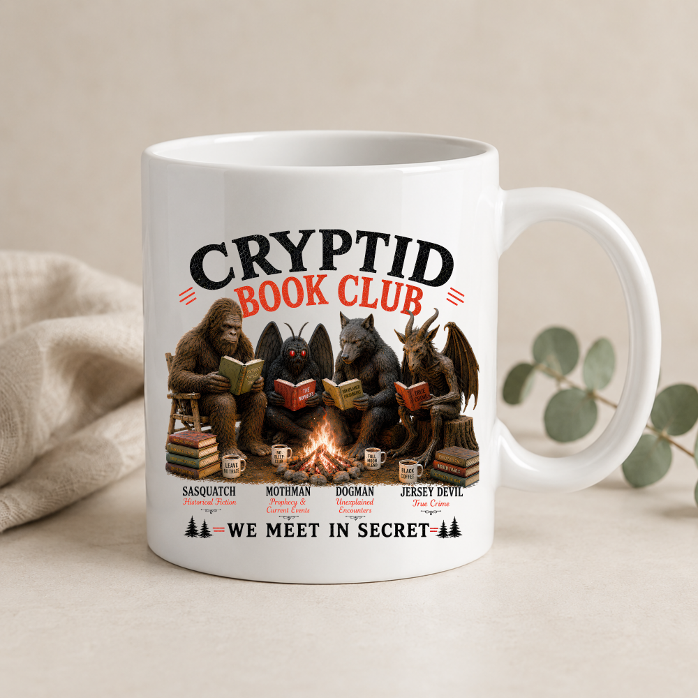Cryptid Book Club Mug – 15 oz