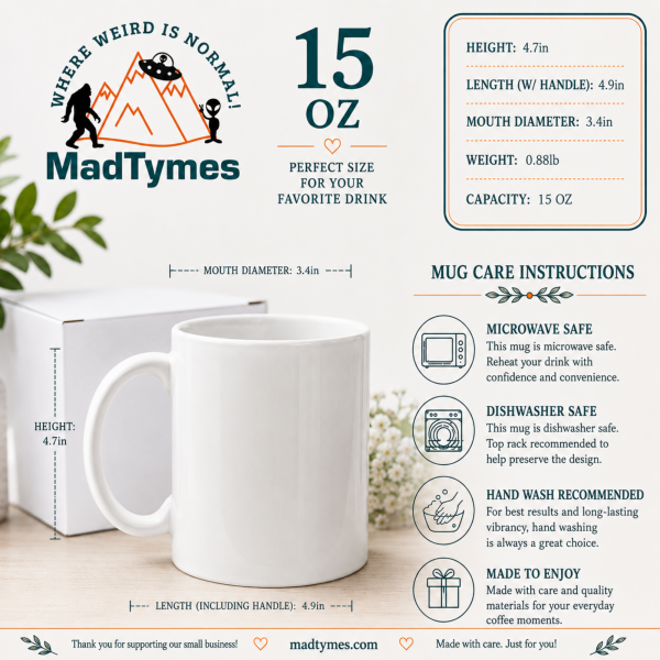 Cryptid Book Club Mug – 15 oz