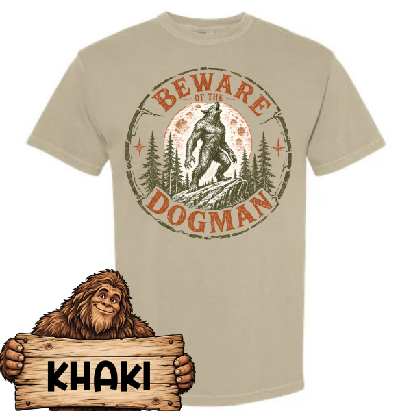 beware of the dogman new-khaki Beware of the Dogman Shirt