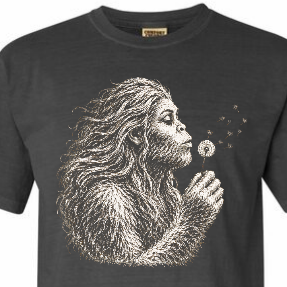 Lady Bigfoot Dandelion Shirt