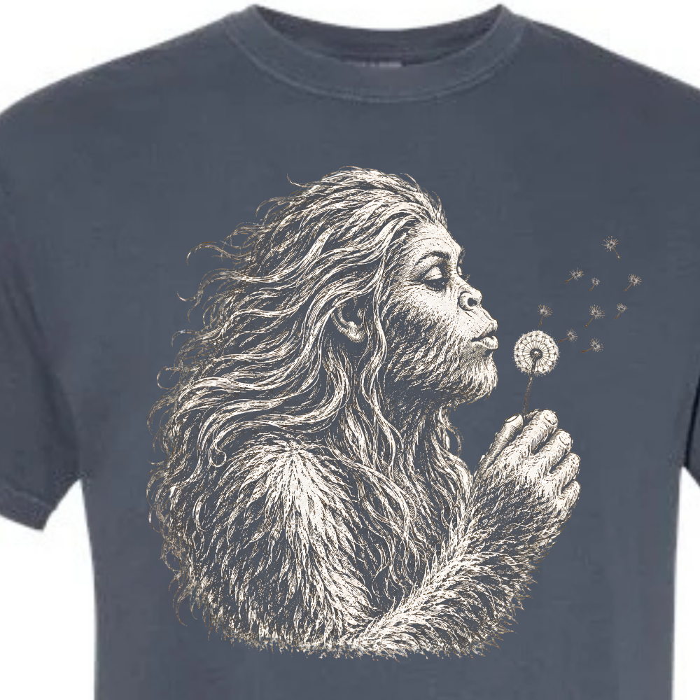 Lady Bigfoot Dandelion Shirt