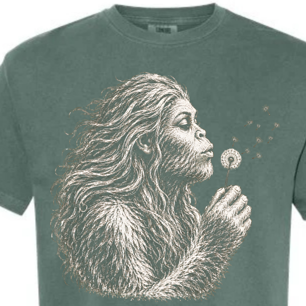 Lady Bigfoot Dandelion Shirt