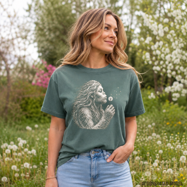 Lady Bigfoot Dandelion Shirt