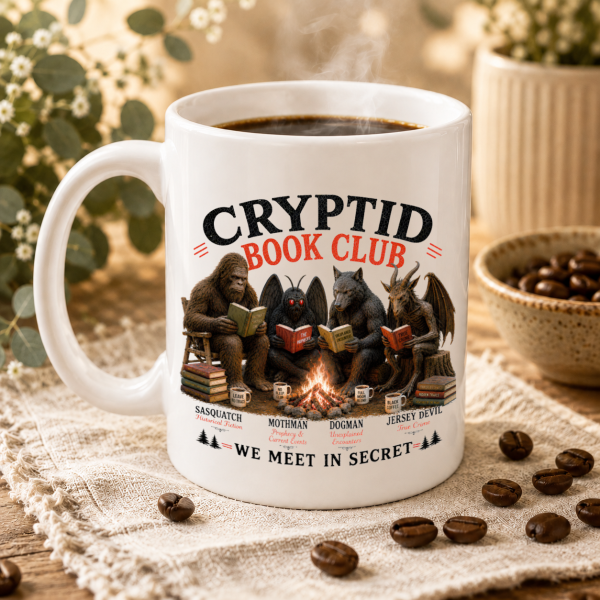 Cryptid Book Club Mug – 15 oz