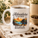 Adventure Is Out There Bigfoot Mug – 15 oz