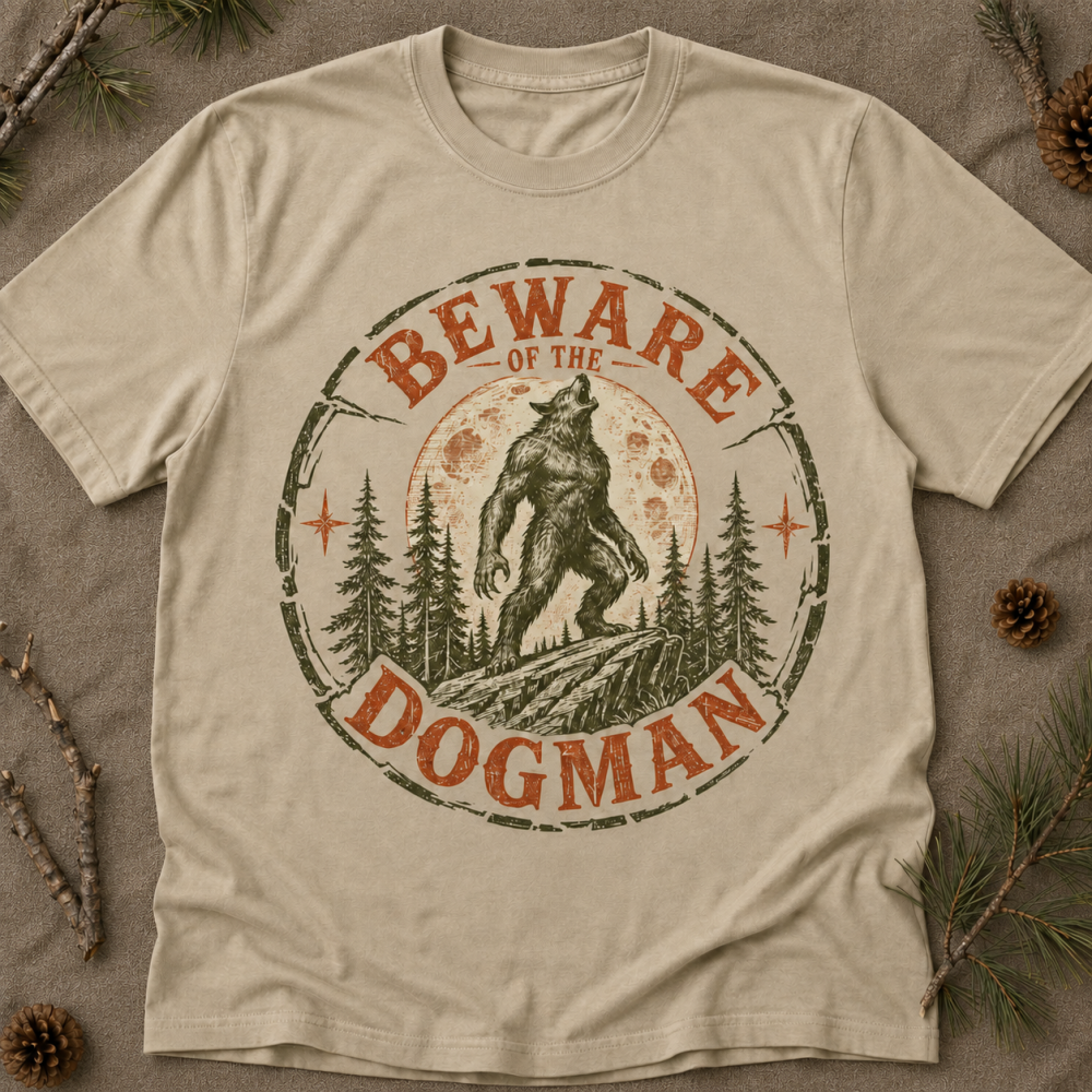 beware of the dogman v.2 listing image.ivory Beware of the Dogman Shirt