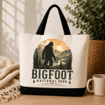 Bigfoot National Park Tote Bag – Explore the Unknown