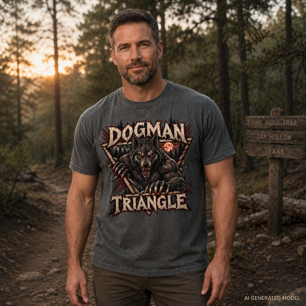 dogman triangle mock Dogman Triangle Cryptid Shirt