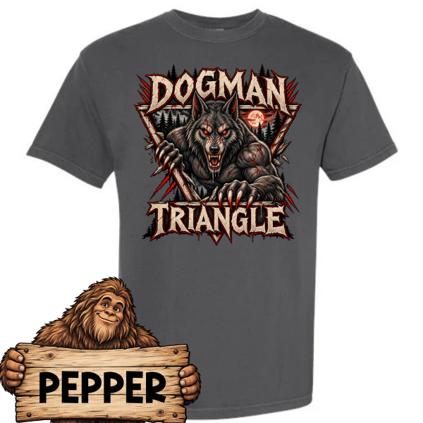 dogman triangle pepper Dogman Triangle Cryptid Shirt
